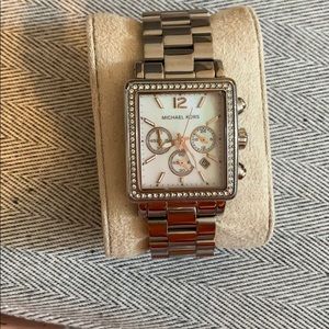 Michael Kors watch with Swarovski crystal face